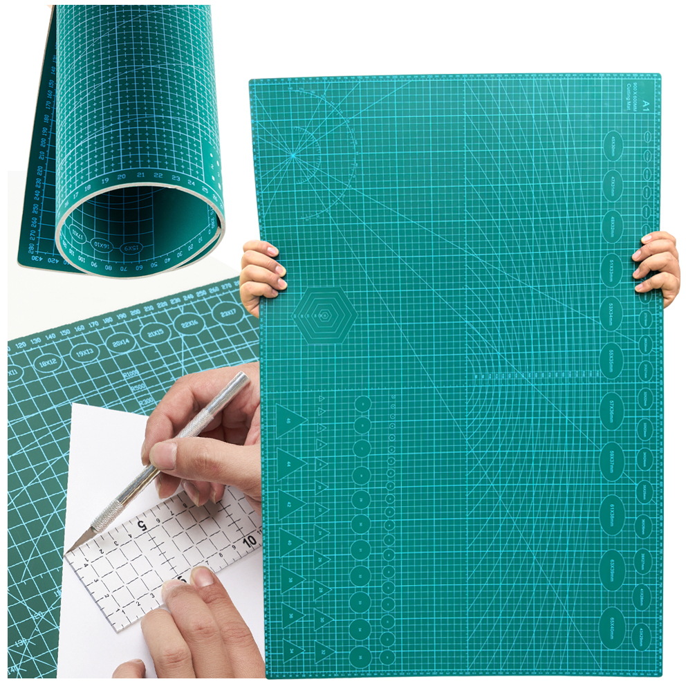 Cutting Board Foam - แผ่นรองตัดแบบหมุนได้สองด้าน ขนาดใหญ่พิเศษ A0 1 ชิ้น, แผ่นรองตัดงานฝีมือ-ผ้าเย็บผ้า