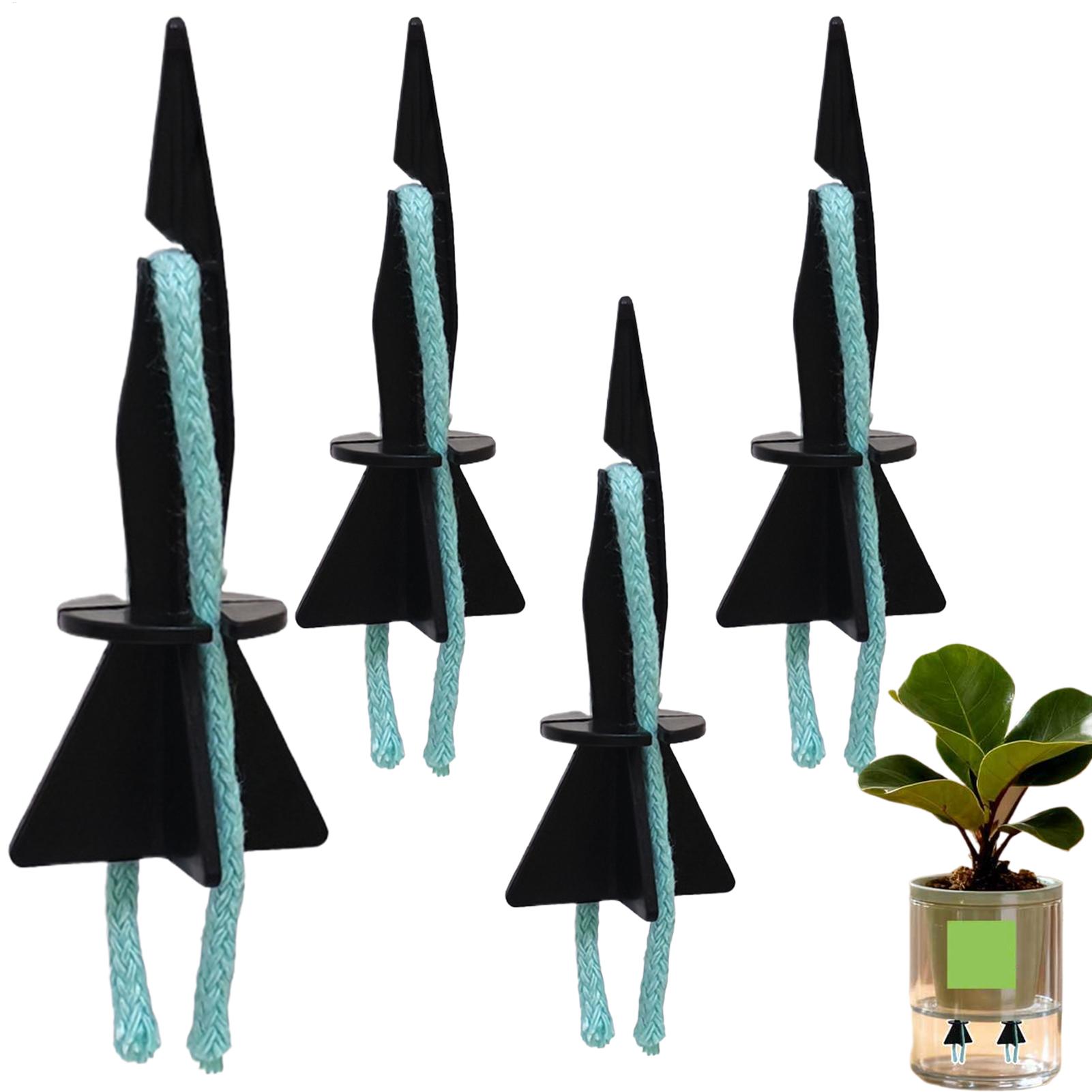 Self Watering Insert - อุปกรณ์รดน้ำต้นไม้แบบอัตโนมัติ 4 ชิ้น ใช้ซ้ำได้ สำหรับปลูกต้นไม้ในบ้าน