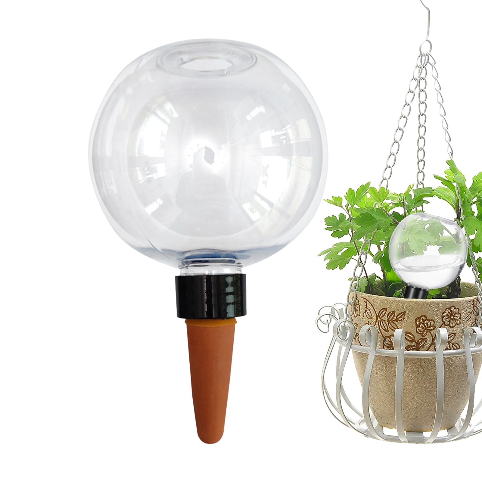 Self Watering Insert - หลอดรดน้ำต้นไม้อัตโนมัติ 500 มล. ลูกแก้วใสสำหรับปลูกต้นไม้ อุปกรณ์รดน้ำต้นไม้แบบไม่ต้องใช้แรง ระบบชลประทานแบบหยดน้ำ